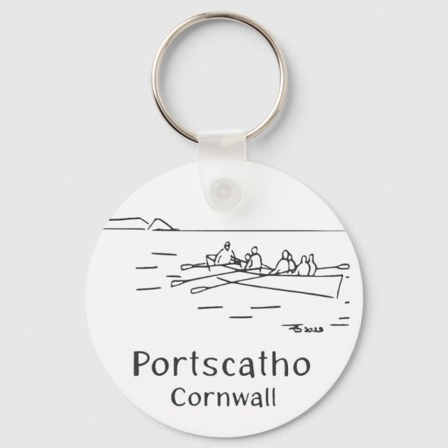 Porte-clés Portscatho Gig Rowers keyring (Recto)