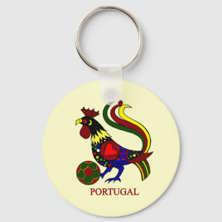 Porte-clés Portugal barcelos "galo" jogador de futebol
