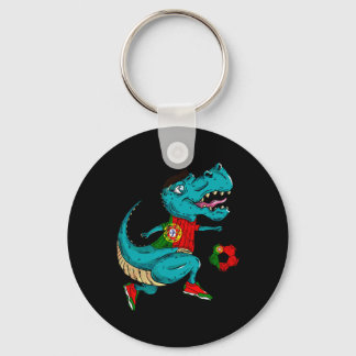 Porte-clés Portugal Soccer T-rex Dino Portuguese Flag Portugu