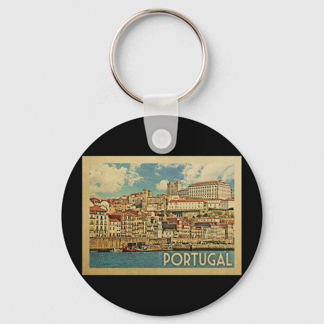 Porte-clés Portugal Vintage Travel (Recto)