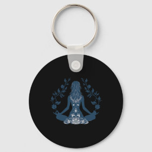 Porte-clés Pose de yoga relaxante