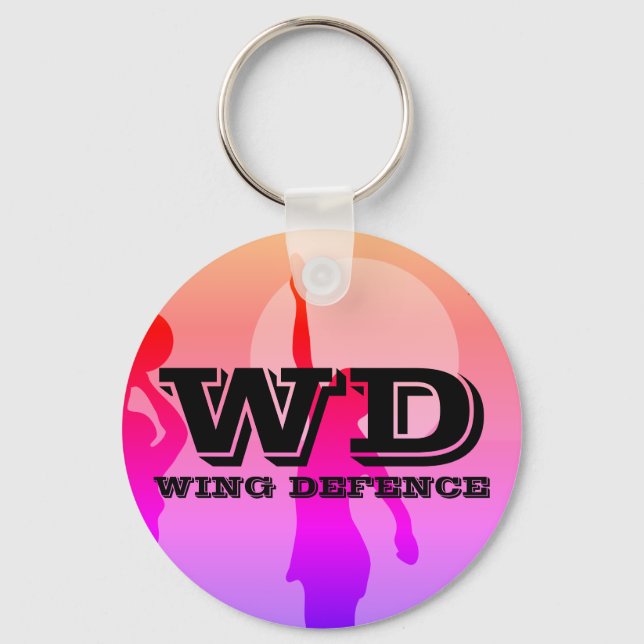 Porte-clés Position personnalisable du Lecteur Netball (Recto)