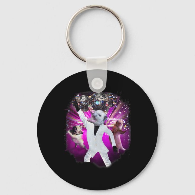 Porte-clés Possum Disco Ball Dancing (Recto)