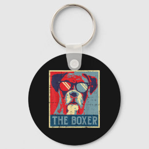 Porte-clés Poster de la boîte Obama Animaux Vintages Chien de