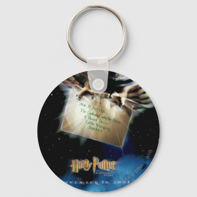 Porte-clés Poster d'hiboux avec film en lettres (Recto)