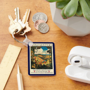 Porte-clés Poster Vintage voyage, Dans Le Vieux Kentucky, NC