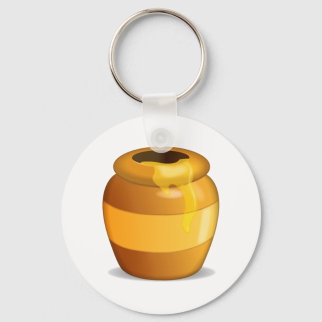 Porte-clés Pot de miel - Emoji (Recto)