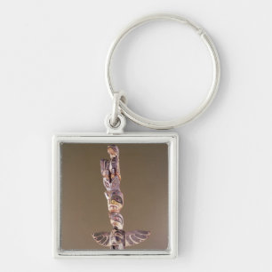 Porte-clés Poteau de totem de clan d'oiseau de Tinglit