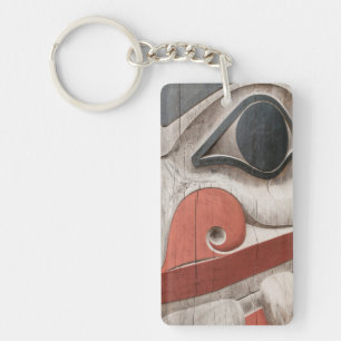 Porte-clés Poteaux totémiques au Musée du centre du patrimoin