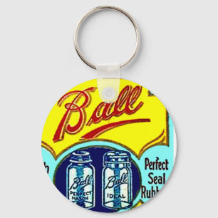 Porte-clés Pots vintages de boîte d'anneaux en caoutchouc de