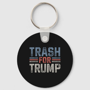 Porte-clés Poubelle Pour Poubelle Trump 2025 Vintage Garbyge