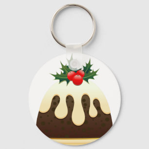 Porte-clés pouding de noël