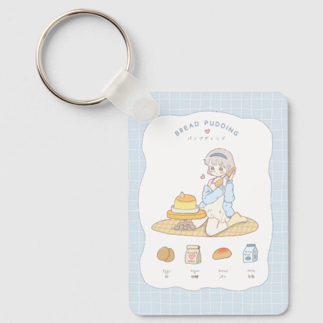 Porte-clés ✩°｡⋆⸜ 🌸 Pouding Mou et Rêveur 🌸 ⸝⋆｡°✩  (Recto)