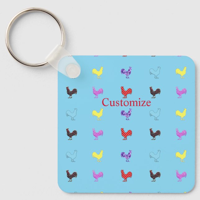 Porte-clés Poules de poulet Thunder_Cove  (Recto)