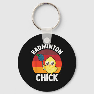 Porte-clés Poulet de badminton Joueur de badminton Navette Sp