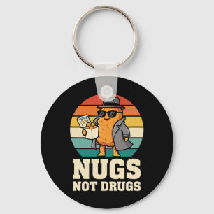 Porte-clés Poulet, Détective Nug Cool Vibe, Nugs Pas Drogues 