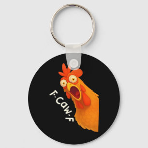 Porte-clés Poulet F-Caw-F Rétro Classique