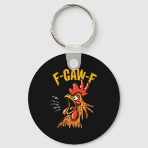 Porte-clés Poulet F-caw-f Vintage Drôle de poulet Roos
