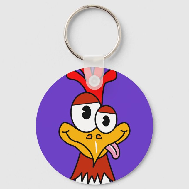 Porte-clés Poulet fou (Recto)