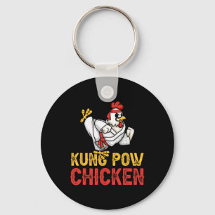 Porte-clés Poulet Kung Pow Drôle Karaté Poulet Ninja Un Guerr