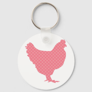 Porte-clés Poulet modelé lumineux