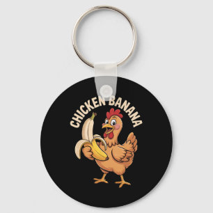 Porte-clés Poulet Nana Meme Tendance Drôle Poulet Nana _1