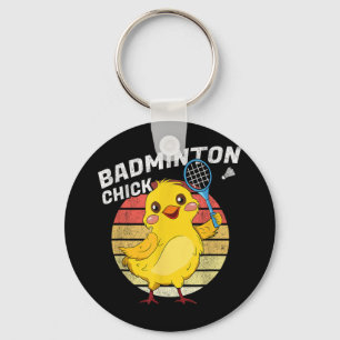 Porte-clés Poulet Rétro Badminton Femmes Volant Poulet Badmin