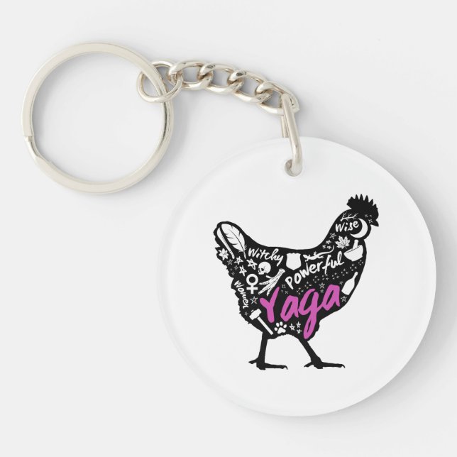 Porte-clés poulet Yaga (Devant)