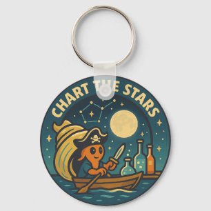 Porte-clés Poulpe Pirate Cartographier Les Étoiles