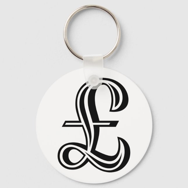 Porte-clés Pound Sign - Black (Recto)