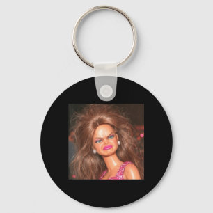 Porte-clés Poupée de visage en colère dégoûté sassy Mème Réac