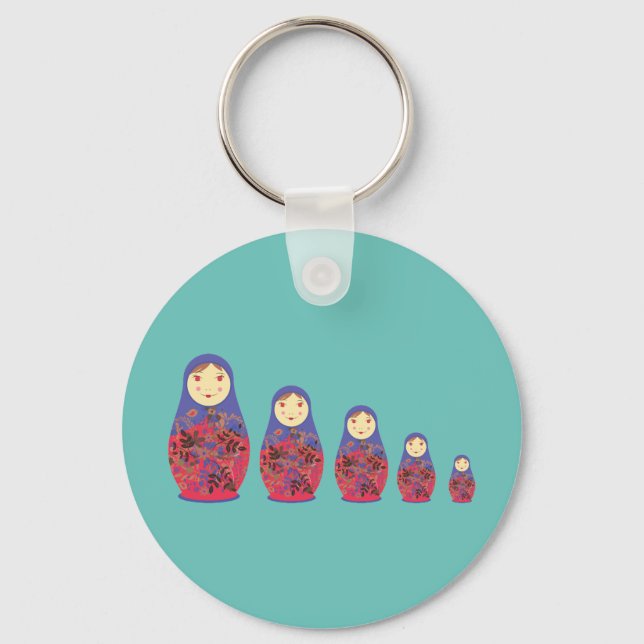 Porte-clés Poupée Matryoshka ~ Nichka russe / Babushka (Recto)