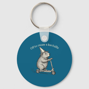 Porte-clés Pour drôle de cause de pagaille marmotte scooter
