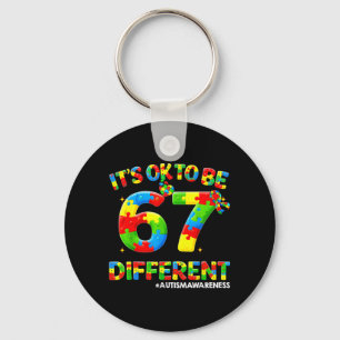 Porte-clés Pour être différent 67 Six Sept Puzzle Autisme