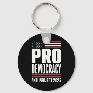 Porte-clés Pour la démocratie anti-projet 2025 Trump 2025