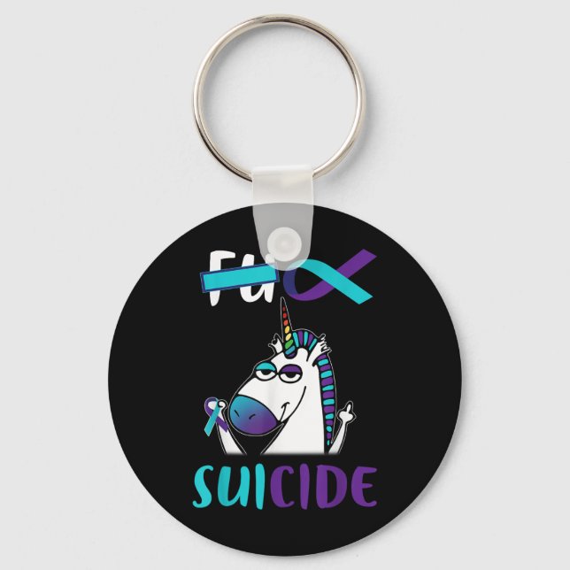 Porte-clés Pour la Licorne de Sensibilisation à la Prévention (Recto)