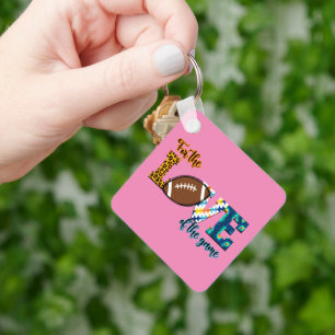 Porte-clés Pour L'Amour Du Jeu Football Maman Leopard