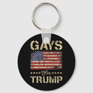 Porte-clés Pour Les Étoiles Et Le Drapeau Américain De Trump