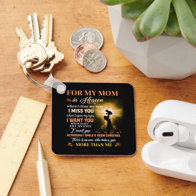 Porte-clés Pour Ma Mère Dans Le Ciel Cadeau Du Jour Mémorial  (Bureau)