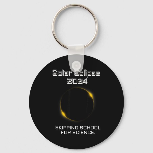 Porte-clés Pour T-Shirt Éclipse Solaire École buissonnière Sc (Recto)