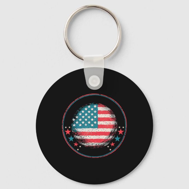 Porte-clés Pour Trump 2024, Drapeau américain1 (Recto)