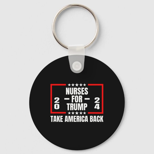 Porte-clés Pour Trump 2024, reprenez l'Amérique (Recto)