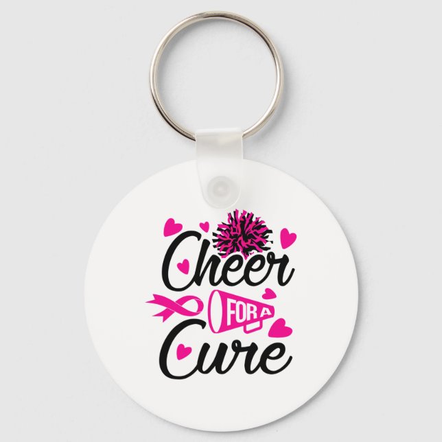 Porte-clés Pour Une Sensibilisation Cure Au Cancer Du Sein (Recto)