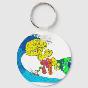 Porte-clés pourcentage de surf