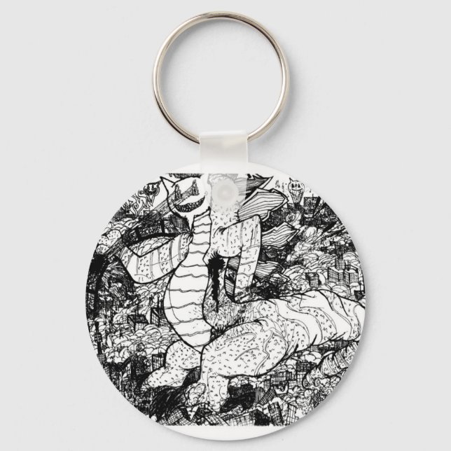 Porte-clés Pourcentage Godzilla (Recto)