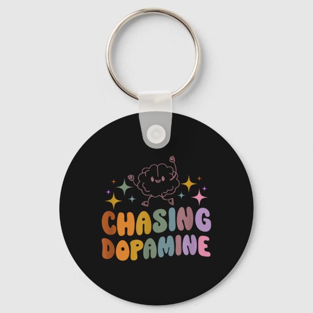 Porte-clés Poursuite de la dopamine Sensibilisation à la sant (Recto)