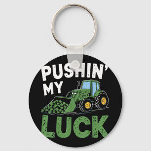 Porte-clés Poussant Ma Chance Tracteur Drôle Saint Patrick Jo