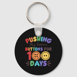 Porte-clés Pousser les boutons de mon enseignant pendant 100 