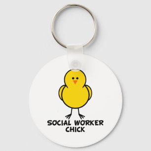 Porte-clés Poussin d'assistant social