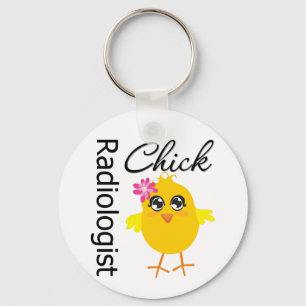 Porte-clés Poussin de radiologue